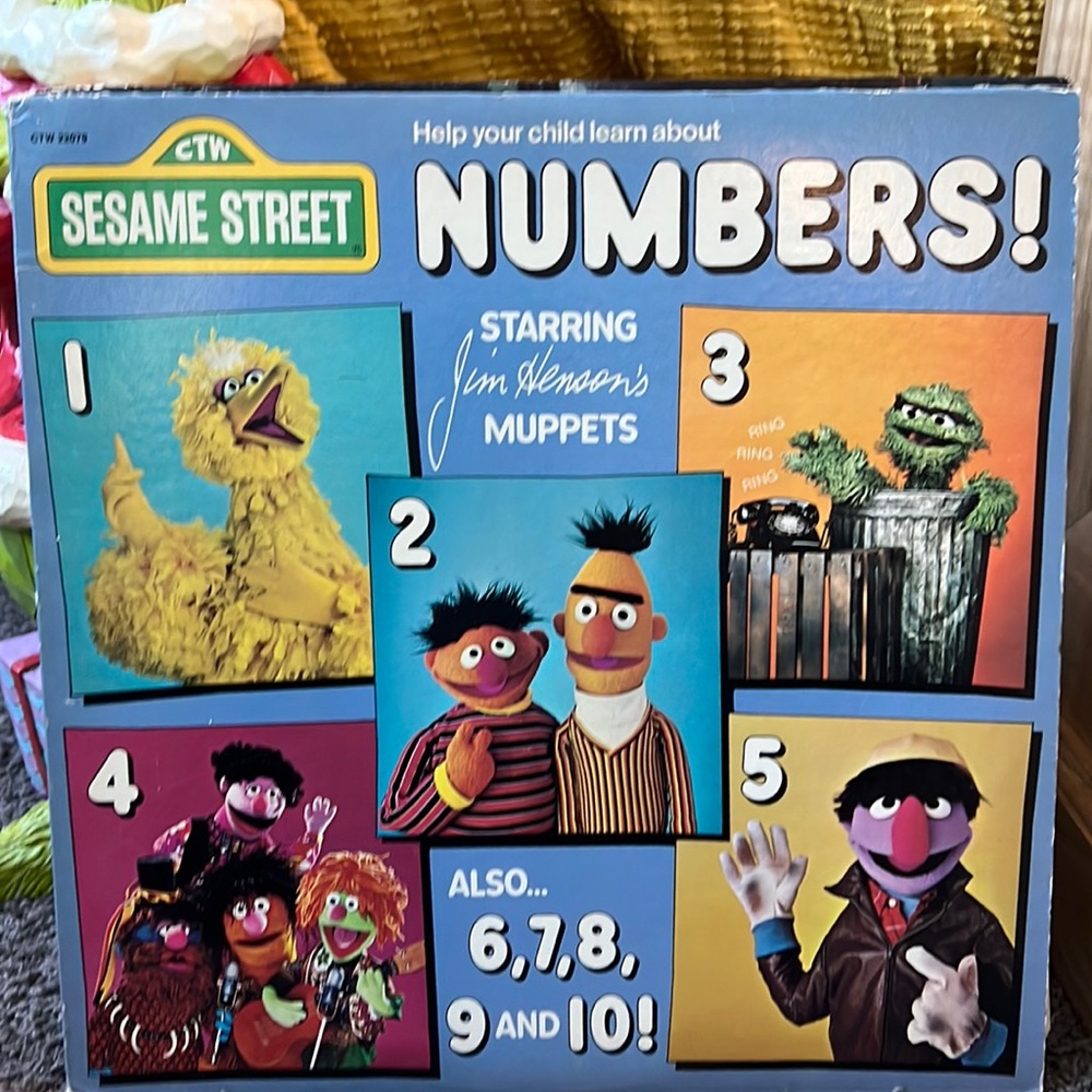 Sesame Street. NUMBERS Vinyl Record